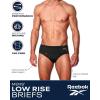 imageReebok Low Rise Mens Briefs  5 Pack Soft Cotton Underwear with Supportive Contour Pouch  Supportive Fit for Everyday WearBlackSurf the WebHeather GreyTibetan RedCharcoal Heather