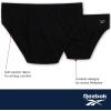 imageReebok Low Rise Mens Briefs  5 Pack Soft Cotton Underwear with Supportive Contour Pouch  Supportive Fit for Everyday WearCharcoal HeatherEvening PrimrosePrintBlack