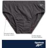 imageReebok Low Rise Mens Briefs  5 Pack Soft Cotton Underwear with Supportive Contour Pouch  Supportive Fit for Everyday WearDark GreenCharcoalNavy BlueHeather Green