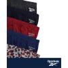 imageReebok Low Rise Mens Briefs  5 Pack Soft Cotton Underwear with Supportive Contour Pouch  Supportive Fit for Everyday WearMaritime BlueCharcoal HeatherBluePrintTibetan Red