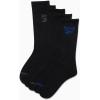 imageReebok Mens Athletic Crew Socks  5 Pack Moisture Wicking Cushioned Athletic Socks for Men with Reinforced Seams 6125All Black