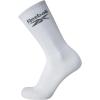 imageReebok Mens Athletic Crew Socks  5 Pack Moisture Wicking Cushioned Athletic Socks for Men with Reinforced Seams 6125All White