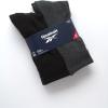 imageReebok Mens Athletic Crew Socks  5 Pack Moisture Wicking Cushioned Athletic Socks for Men with Reinforced Seams 6125BlackGrey