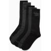 imageReebok Mens Athletic Crew Socks  5 Pack Moisture Wicking Cushioned Athletic Socks for Men with Reinforced Seams 6125BlackGrey Logo