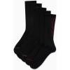 imageReebok Mens Athletic Crew Socks  5 Pack Moisture Wicking Cushioned Athletic Socks for Men with Reinforced Seams 6125BlackRed Logo