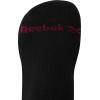 imageReebok Mens Athletic Crew Socks  5 Pack Moisture Wicking Cushioned Athletic Socks for Men with Reinforced Seams 6125BlackRed Logo