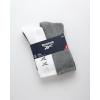 imageReebok Mens Athletic Crew Socks  5 Pack Moisture Wicking Cushioned Athletic Socks for Men with Reinforced Seams 6125BlackWhiteGrey
