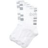imageReebok Mens Athletic Crew Socks  5 Pack Moisture Wicking Cushioned Athletic Socks for Men with Reinforced Seams 6125Bright White