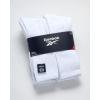 imageReebok Mens Athletic Crew Socks  5 Pack Moisture Wicking Cushioned Athletic Socks for Men with Reinforced Seams 6125Classic White
