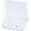 imageReebok Mens Athletic Crew Socks  5 Pack Moisture Wicking Cushioned Athletic Socks for Men with Reinforced Seams 6125Classic White