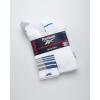 imageReebok Mens Athletic Crew Socks  5 Pack Moisture Wicking Cushioned Athletic Socks for Men with Reinforced Seams 6125Cool White