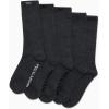 imageReebok Mens Athletic Crew Socks  5 Pack Moisture Wicking Cushioned Athletic Socks for Men with Reinforced Seams 6125Grey