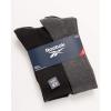 imageReebok Mens Athletic Crew Socks  5 Pack Moisture Wicking Cushioned Athletic Socks for Men with Reinforced Seams 6125Lead Grey