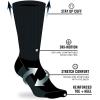 imageReebok Mens Athletic Crew Socks  5 Pack Moisture Wicking Cushioned Athletic Socks for Men with Reinforced Seams 6125Midnight Black