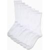 imageReebok Mens Athletic Crew Socks  5 Pack Moisture Wicking Cushioned Athletic Socks for Men with Reinforced Seams 6125White 7pk