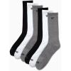 imageReebok Mens Athletic Socks  6 Pack Targeted Cushion Crew Socks  Breathable Cotton Blend Socks for Men Shoe Size 6125GreyWhiteBlack