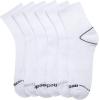imageReebok Mens Athletic Socks  Cushion High Quarter Cut Socks 6 PackAll White