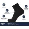 imageReebok Mens Athletic Socks  Cushion High Quarter Cut Socks 6 PackAll White