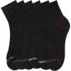 imageReebok Mens Athletic Socks  Cushion High Quarter Cut Socks 6 PackBlack