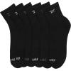 imageReebok Mens Athletic Socks  Cushion High Quarter Cut Socks 6 PackBlack Multi