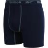 imageReebok Mens Boxer Briefs  3 Pack Comfort Stretch Sustainable Underwear Boxers for Men with Contour Pouch Sizes SXLMaritime BlueDark ForestMaritime Blue