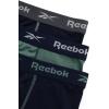 imageReebok Mens Boxer Briefs  3 Pack Comfort Stretch Sustainable Underwear Boxers for Men with Contour Pouch Sizes SXLMaritime BlueDark ForestMaritime Blue