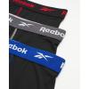 imageReebok Mens Boxer Briefs  3 Pack Stretch Moisture Wicking Mens Underwear with Contour Pouch Boxers for Men Sizes SXL3pk  All Black