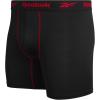 imageReebok Mens Boxer Briefs  3 Pack Stretch Moisture Wicking Mens Underwear with Contour Pouch Boxers for Men Sizes SXL3pk  All Black