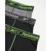 imageReebok Mens Boxer Briefs  3 Pack Stretch Moisture Wicking Mens Underwear with Contour Pouch Boxers for Men Sizes SXL3pk BlackGreyBlack