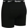 imageReebok Mens Boxer Briefs  3 Pack Stretch Moisture Wicking Mens Underwear with Contour Pouch Boxers for Men Sizes SXLAll Black With Contrast Stitch