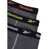 imageReebok Mens Boxer Briefs  3 Pack Stretch Moisture Wicking Mens Underwear with Contour Pouch Boxers for Men Sizes SXLAll Blackened Pearl