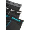 imageReebok Mens Boxer Briefs  3 Pack Stretch Moisture Wicking Mens Underwear with Contour Pouch Boxers for Men Sizes SXLBlackBlackBlack