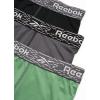 imageReebok Mens Boxer Briefs  3 Pack Stretch Moisture Wicking Mens Underwear with Contour Pouch Boxers for Men Sizes SXLBlackCharcoalSage Green