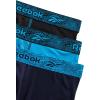 imageReebok Mens Boxer Briefs  3 Pack Stretch Moisture Wicking Mens Underwear with Contour Pouch Boxers for Men Sizes SXLBlackMaritime BlueBlue Danube
