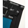 imageReebok Mens Boxer Briefs  3 Pack Stretch Moisture Wicking Mens Underwear with Contour Pouch Boxers for Men Sizes SXLBlue