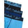 imageReebok Mens Boxer Briefs  3 Pack Stretch Moisture Wicking Mens Underwear with Contour Pouch Boxers for Men Sizes SXLBlueAzure Blue Black