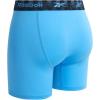 imageReebok Mens Boxer Briefs  3 Pack Stretch Moisture Wicking Mens Underwear with Contour Pouch Boxers for Men Sizes SXLBlueAzure Blue Black