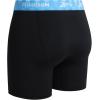 imageReebok Mens Boxer Briefs  3 Pack Stretch Moisture Wicking Mens Underwear with Contour Pouch Boxers for Men Sizes SXLJet Black With Contrast Stitch
