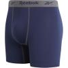 imageReebok Mens Boxer Briefs  3 Pack Stretch Moisture Wicking Mens Underwear with Contour Pouch Boxers for Men Sizes SXLMaritime BlueBlackened PearlBlue
