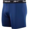 imageReebok Mens Boxer Briefs  3 Pack Stretch Moisture Wicking Mens Underwear with Contour Pouch Boxers for Men Sizes SXLNavy