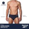 imageReebok Mens Briefs  10 Pack Classic Soft Stretch Low Rise Briefs with Contour Pouch  Underwear for Men Sizes SXLBlackSurf the WebHeather GreyPrintBlack