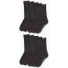 imageReebok Mens Crew Socks  10 Pack Stretch Performance Cushioned Crew Socks  Arch Support Athletic Socks for Men 6125Ash Grey