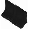 imageReebok Mens Crew Socks  10 Pack Stretch Performance Cushioned Crew Socks  Arch Support Athletic Socks for Men 6125Black 14pk