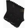 imageReebok Mens Crew Socks  10 Pack Stretch Performance Cushioned Crew Socks  Arch Support Athletic Socks for Men 6125Black Logo