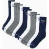 imageReebok Mens Crew Socks  10 Pack Stretch Performance Cushioned Crew Socks  Arch Support Athletic Socks for Men 6125Blue 12 Pk