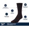 imageReebok Mens Crew Socks  10 Pack Stretch Performance Cushioned Crew Socks  Arch Support Athletic Socks for Men 6125Classic White
