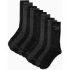 imageReebok Mens Crew Socks  10 Pack Stretch Performance Cushioned Crew Socks  Arch Support Athletic Socks for Men 6125Grey Assorted