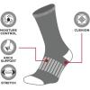 imageReebok Mens Crew Socks  10 Pack Stretch Performance Cushioned Crew Socks  Arch Support Athletic Socks for Men 6125Oil Black