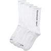imageReebok Mens Crew Socks  5 Pack Breathable Cushioned MoistureWicking Athletic Performance Running Socks for Men 6125All White