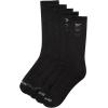 imageReebok Mens Crew Socks  5 Pack Breathable Cushioned MoistureWicking Athletic Performance Running Socks for Men 6125Black